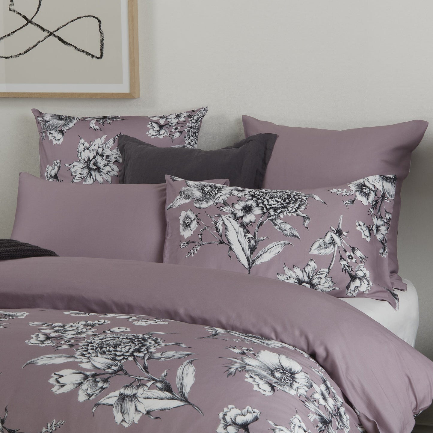 MyHouse Lucia Mauve Quilt Cover Set