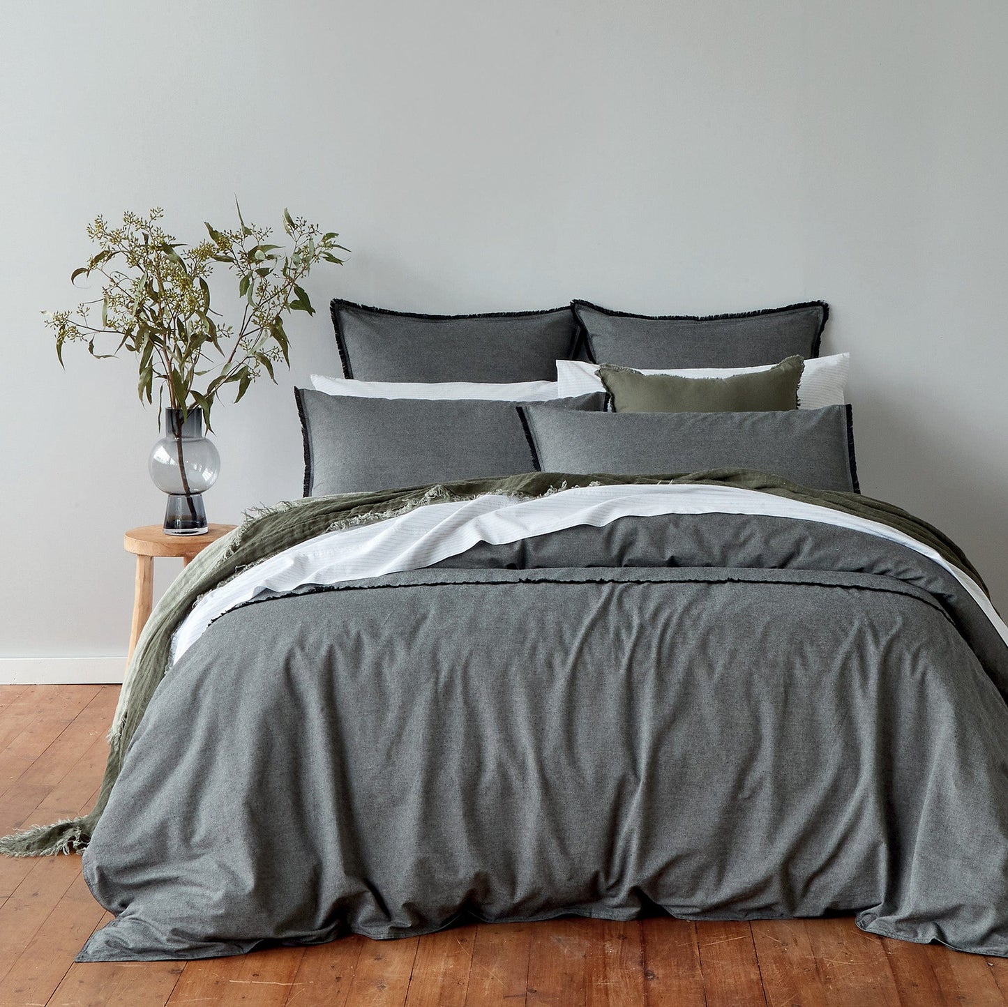 Neale Whitaker Burrawang Chambray Quilt Cover