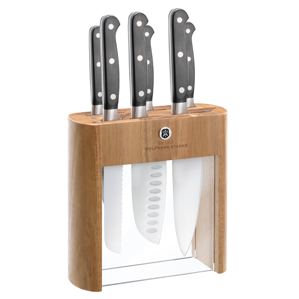 Personalisation For Baccarat Wolfgang Starke Klar Knife Block 7 Piece