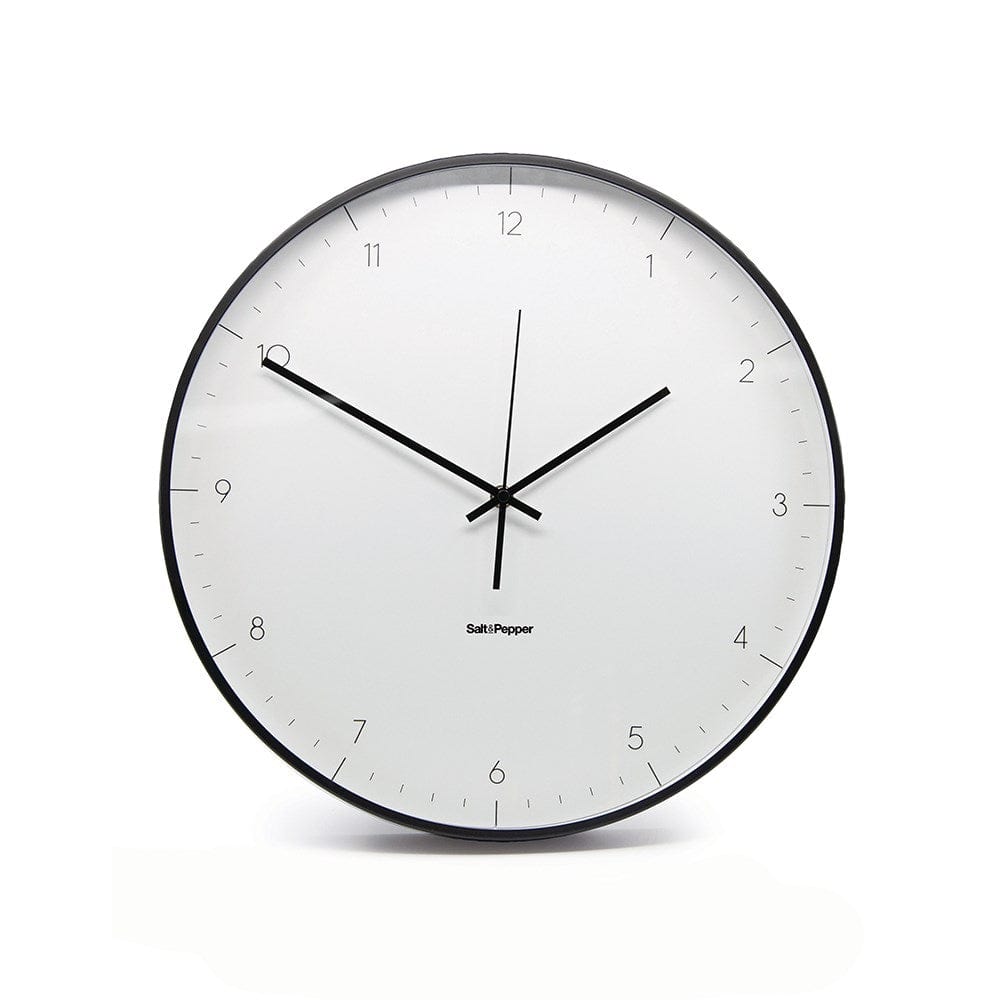 Salt & Pepper Elio Metal Clock – House