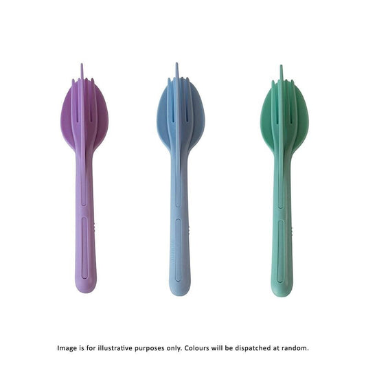 Scullery Eco 3 Piece Travel Cutlery Set - Assorted Colour Dispatch