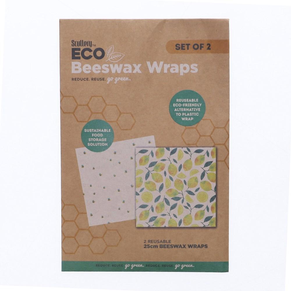 Scullery Eco Set of 2 Beeswax Food Wraps