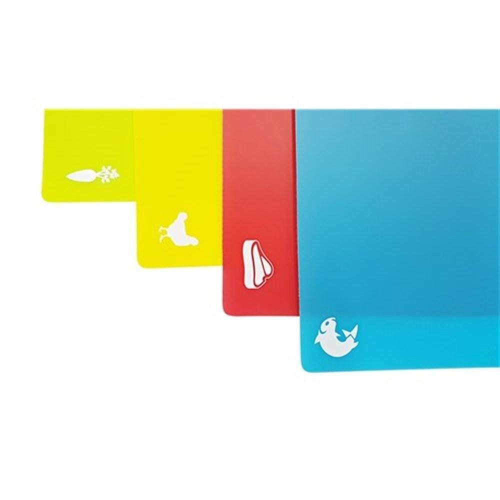 Scullery Essentials Flexible Colour Coded Cutting Mat Set of 4