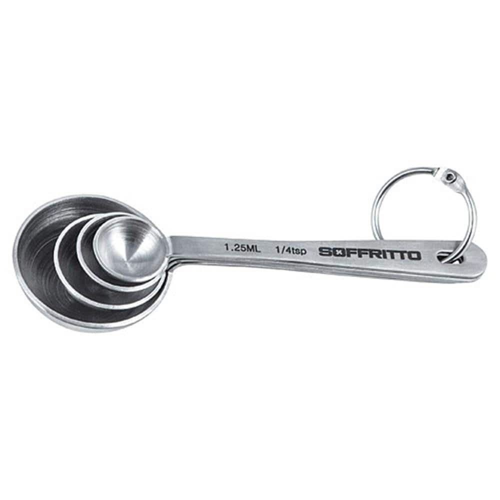 Soffritto A Series Stainless Steel Measure Spoons - Set of 4