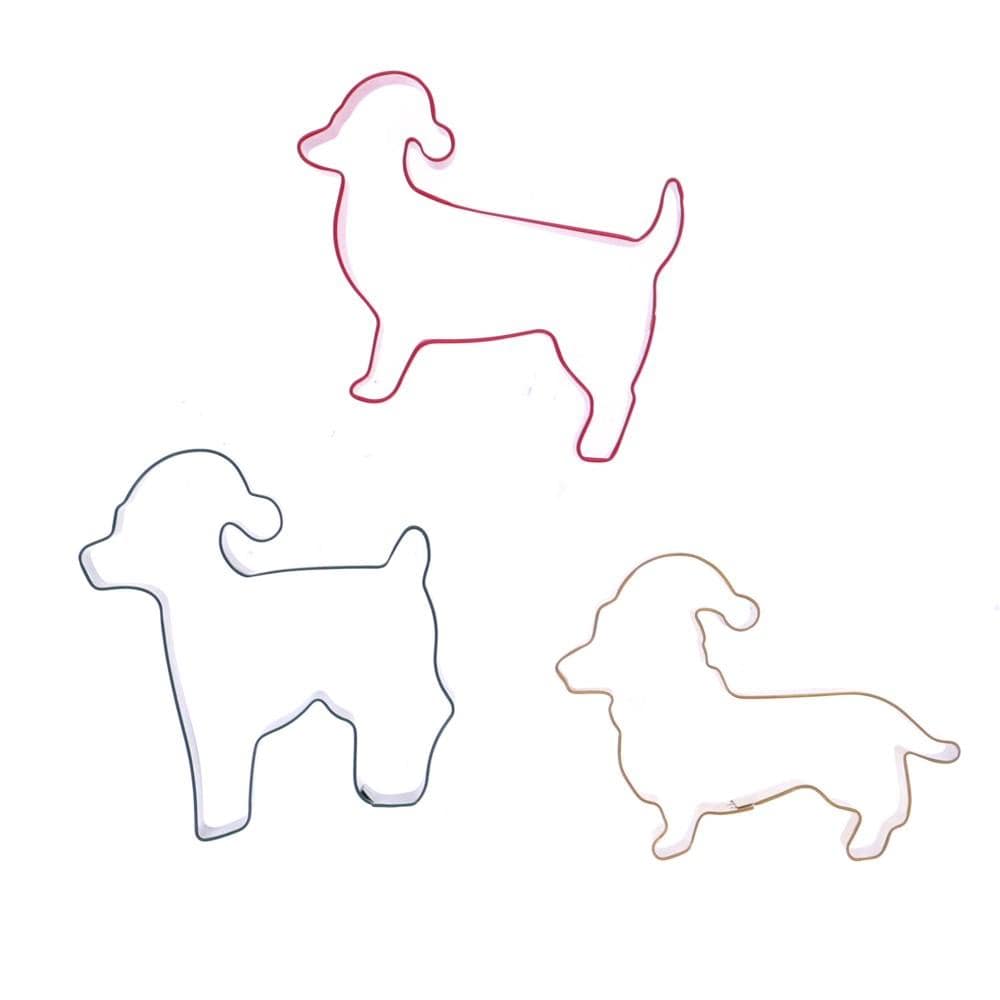 Soffritto Professional Bake Christmas Set of 3 Dog Cookie Cutters