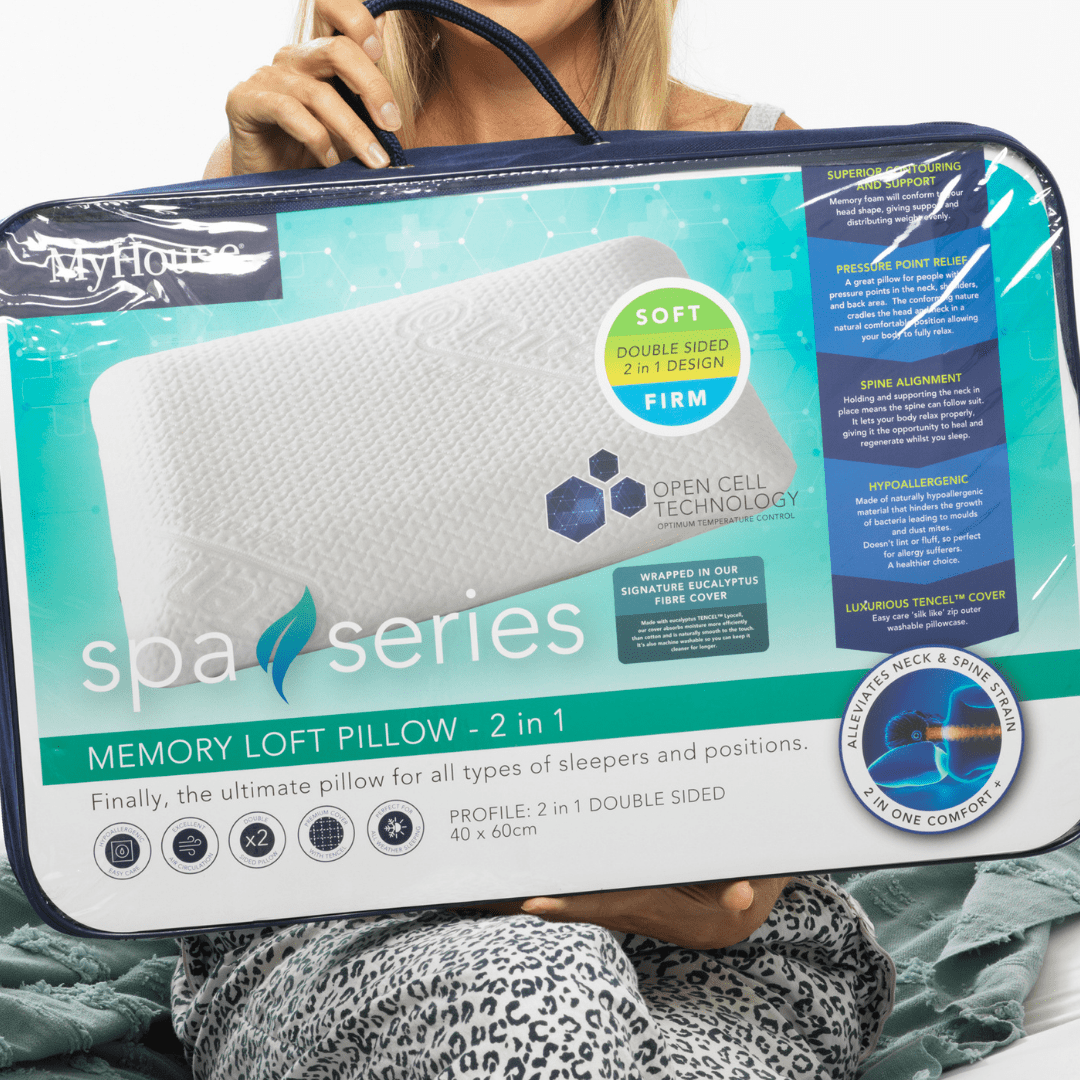 MyHouse Spa Series Memory Loft 2-in-1 Pillow