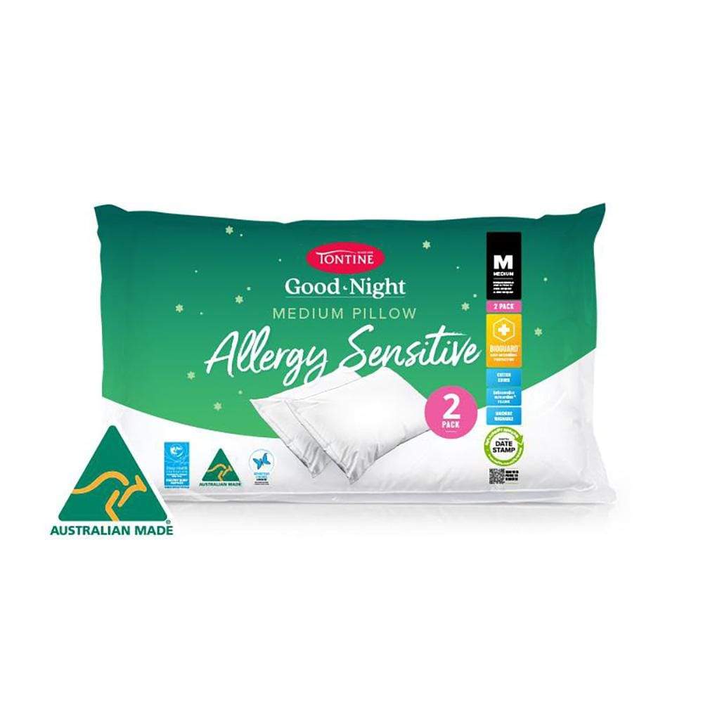 Tontine Goodnight Allergy 2 Pack of Pillows Medium